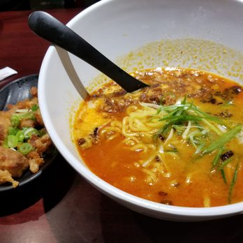 Ko-Ryu Ramen - Garlic bomb w/ lvl 2 spice, subbed pork for fried chicken - Ramen Near Me - Torrance, California Ko-Ryu Ramen - Garlic bomb w/ lvl 2 spice, subbed pork for fried chicken - Ramen Near Me - Torrance, California
