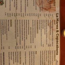 La Marea - Menu