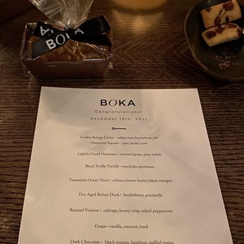 Boka - Eight Course Tasting Menu - New American Near Me - Chicago, Illinois Boka - Eight Course Tasting Menu - New American Near Me - Chicago, Illinois
