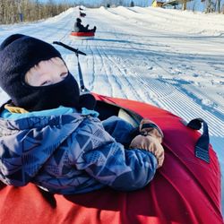 Spirit Mountain - The nephews think sledding is snow much fun!