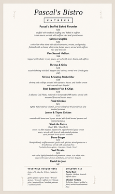Menu photo 2 Pascals Bistro Peachtree City, GA Menu photo 2 Pascals Bistro Peachtree City, GA