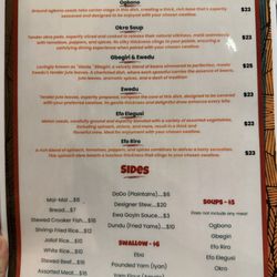 Eatwell African Restaurant & Lounge - Menu (Feb 2024)