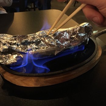 Itto Sushi - Firebird on Fire!!! Hand model is yours truly. - Sushi Bars Near Me - Orem, Utah