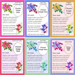 Best Wishes - Personalised Memorial Cards - His Smile/ Her Smile/ Their Smile
All cards personalised with photo, names & dates.