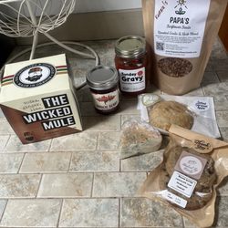 Snacks from market.