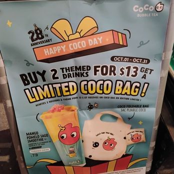 CoCo - October 2025 special - Bubble Tea Near Me - Montreal, Quebec CoCo - October 2025 special - Bubble Tea Near Me - Montreal, Quebec