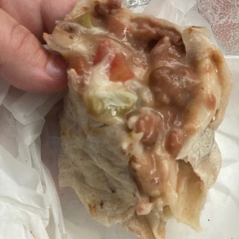 Gaeta's Taqueria - They changed the Chile Verde burrito, mostly beans - Mexican Near Me - Gilroy, California