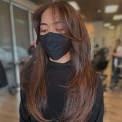 Lotus Hair Salon - the inspo I showed him