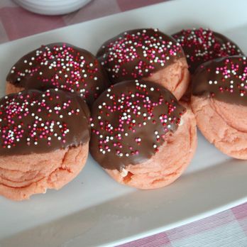 Operation Cookies - chocolate and pink sprinkles on a white plate - Bakeries Near Me - Coraopolis, Pennsylvania Operation Cookies - chocolate and pink sprinkles on a white plate - Bakeries Near Me - Coraopolis, Pennsylvania