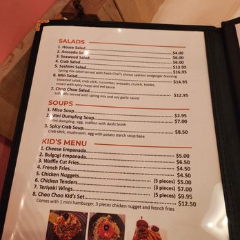Choo Choo Train - Menu (Feb 2023) - Conveyor Belt Sushi Near Me - Leonia, New Jersey