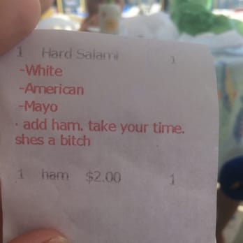 The Shores - This is an actual receipt from David. - Beaches Near Me - Atlantic Beach, New York The Shores - This is an actual receipt from David. - Beaches Near Me - Atlantic Beach, New York