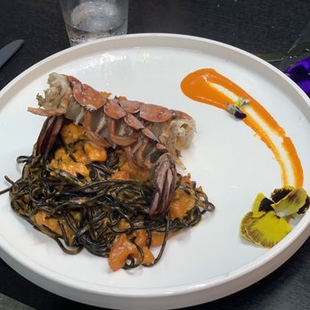 Trattoria 360 - Tagliolini neri all'aragosta (lobster squid ink pasta) 10/10 - Italian Near Me - Campbell, California