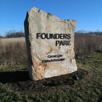 Founders Park - Entrance sign - Parks Near Me - Carmel, Indiana Founders Park - Entrance sign - Parks Near Me - Carmel, Indiana