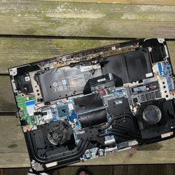 Avon 17 laptop battery post-fire