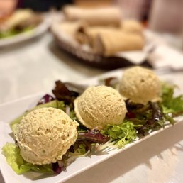 Buticha appetizer, served with injera. Excellent.