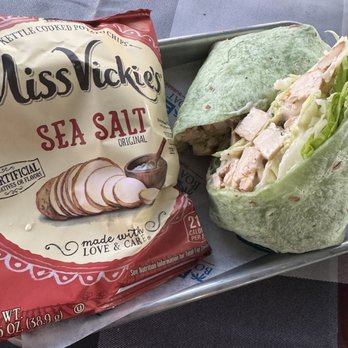 Boat Town Burger Bar - Chicken wrap with kettle chips - Burgers Near Me - Kingsland, Texas Boat Town Burger Bar - Chicken wrap with kettle chips - Burgers Near Me - Kingsland, Texas