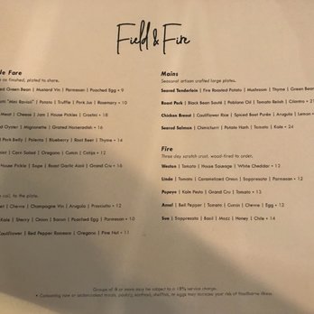 Field & Fire - New American Near Me - Greenville, Wisconsin Field & Fire - New American Near Me - Greenville, Wisconsin