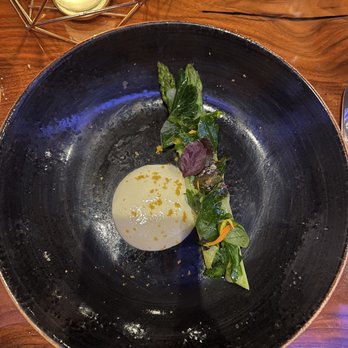 Lazy Betty - Sacramento Delta Asparagus, Parmesan Sabayon, Bottarga, Ramps, Spring Herbs - New American Near Me - Atlanta, Georgia