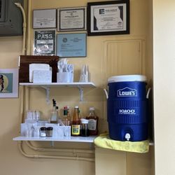 Tantes Local Grindz - Sauces & water inside