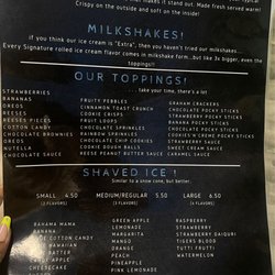 Ice 'N' Roll - Menu