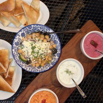 Kiosco Marietta Square - Mezze Trio - Mediterranean Near Me - Marietta, Georgia