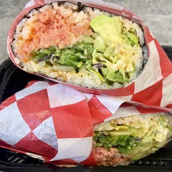 BoBo Cafe - Fresh, healthy and super tasty spicy ahi tuna burrito - Bubble Tea Near Me - Greensboro, North Carolina