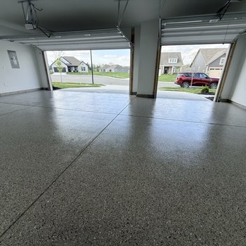 Galaxy Concrete Coatings - Galaxy Garage Floor painted in Moon Rock. - Flooring Near Me - Fishers, Indiana Galaxy Concrete Coatings - Galaxy Garage Floor painted in Moon Rock. - Flooring Near Me - Fishers, Indiana