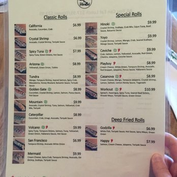 Hinoki Sushi - Menu - Sushi Bars Near Me - Reno, Nevada Hinoki Sushi - Menu - Sushi Bars Near Me - Reno, Nevada