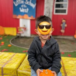 Little School of the West - Pumpkin patch at the school