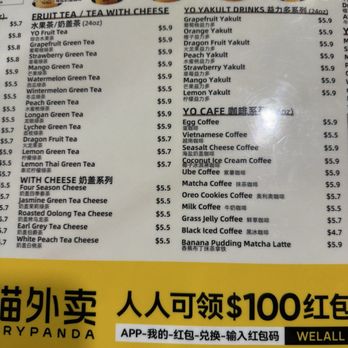 YOTEA  - Menu - Bubble Tea Near Me - Rosemead, California