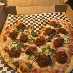 Whiskey Pie - Meatball pizza