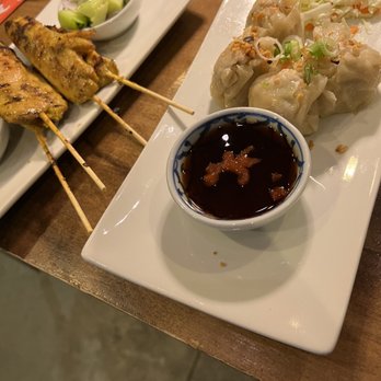 Teton Thai - Chicken satay and fried dumplings - Thai Near Me - Teton Village, Wyoming Teton Thai - Chicken satay and fried dumplings - Thai Near Me - Teton Village, Wyoming