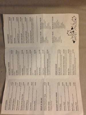 Menu photo 1 The Bombay Grill Salmon Arm, BC Menu photo 1 The Bombay Grill Salmon Arm, BC