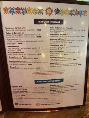 Menu photo 3 Nayarit Restaurant Durango, CO