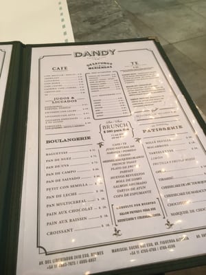 Menu photo 2 Dandy Buenos Aires, C