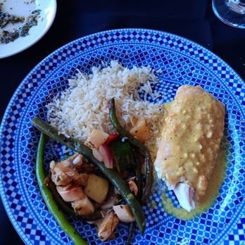 The Pearl - Mouth watering curried Mahi Mahi. Totally enjoyed dinner. Great wine selection. Gem of a place. Loved the outdoor seating. - Moroccan Near Me - Gulfport, Florida The Pearl - Mouth watering curried Mahi Mahi. Totally enjoyed dinner. Great wine selection. Gem of a place. Loved the outdoor seating. - Moroccan Near Me - Gulfport, Florida