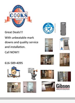 Cook's Plumbing Heating & Cooling Logo
