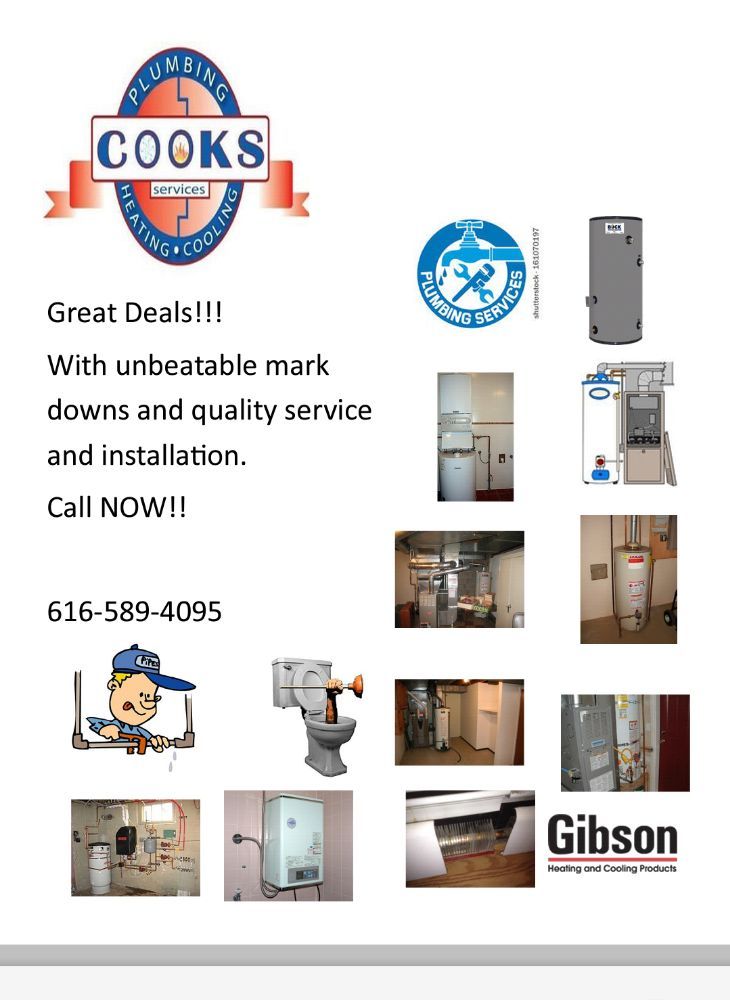 Slide of Cook's Plumbing Heating & Cooling