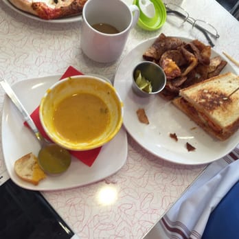 Food 101 - Butternut squash soup and chicken club sandwich - New American Near Me - Gettysburg, Pennsylvania Food 101 - Butternut squash soup and chicken club sandwich - New American Near Me - Gettysburg, Pennsylvania