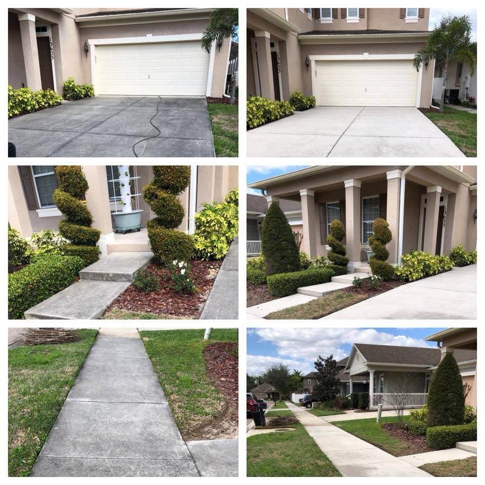 Slide of Pressure Washing By Eddie