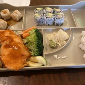Mikado - Lunch bento box salmon. - Japanese Near Me - New York, New York Mikado - Lunch bento box salmon. - Japanese Near Me - New York, New York