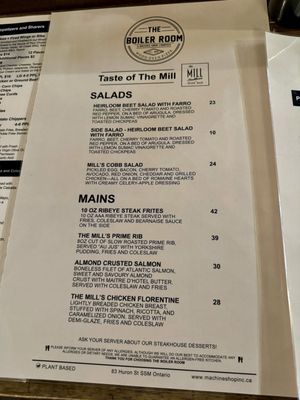 Menu photo 1 The Boiler Room Sault Sainte Marie, ON Menu photo 1 The Boiler Room Sault Sainte Marie, ON