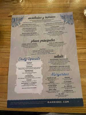 Menu photo 6 Brookside Barrio Kansas City, MO