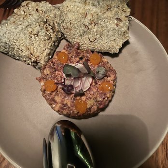 Redbird - BEEF TARTARE - New American Near Me - Los Angeles, California Redbird - BEEF TARTARE - New American Near Me - Los Angeles, California