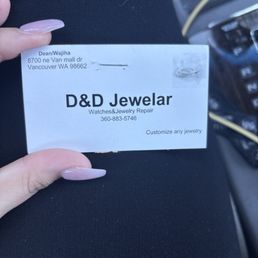 This is the card they hand out with the jewelry ticket. This is the card they hand out with the jewelry ticket.