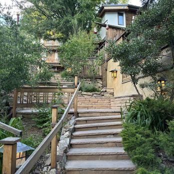izanami - Stairway up to the restaurant- burn calories on your way up! - Tapas/Small Plates Near Me - Santa Fe, New Mexico