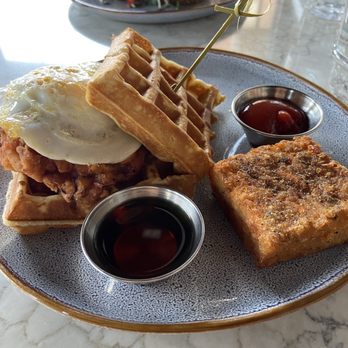 H Cafe - Waffle Fried Chicken Sandwich - Breakfast & Brunch Near Me - Los Angeles, California H Cafe - Waffle Fried Chicken Sandwich - Breakfast & Brunch Near Me - Los Angeles, California