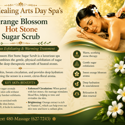 The Healing Arts Day Spa - The Healing Arts Day Spa's Orange Blossom Hot Stone Sugar Scrub B