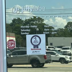 Jiffy Lube - Front door 1139 Knox Abbott. They were awesome.