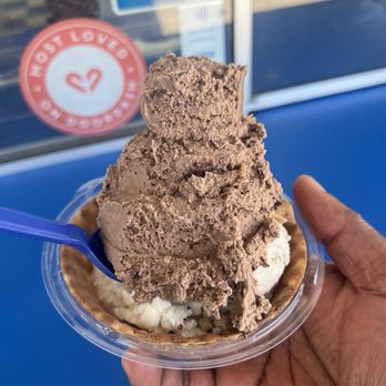 Handel's Ice Cream-Columbus - Two flavors in a waffle bowl but I can't quite remember  which one. Nevertheless they both ROCKED! - Ice Cream & Frozen Yogurt Near Me - Columbus, Ohio